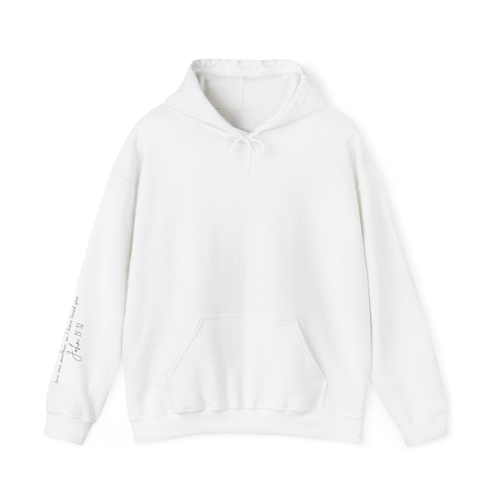 Floral Cross Hoodie — Vintage Rose Christian Faith Sweatshirt